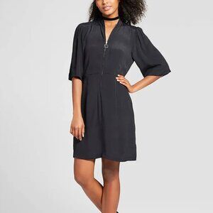 Who What Wear Flirty Mini Dress With O Ring Zip Size XS